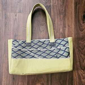 SBA designs lime green and blue tie pattern from Isaac Zelford tie, patchwork